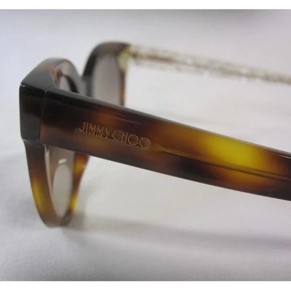 Jimmy Choo Tortoise Glitter Sunglasses150 Q9W 140 display picture 3